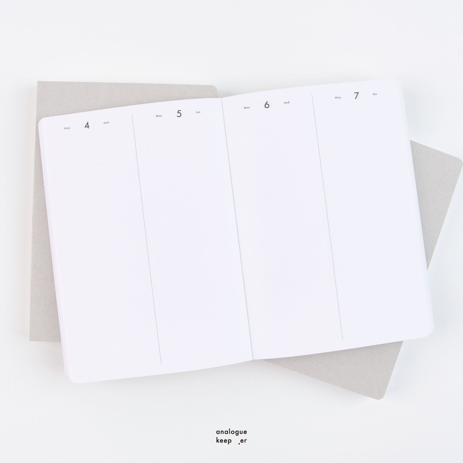 Analogue Keeper 2026 Daily Diary (with Clear PVC Cover)