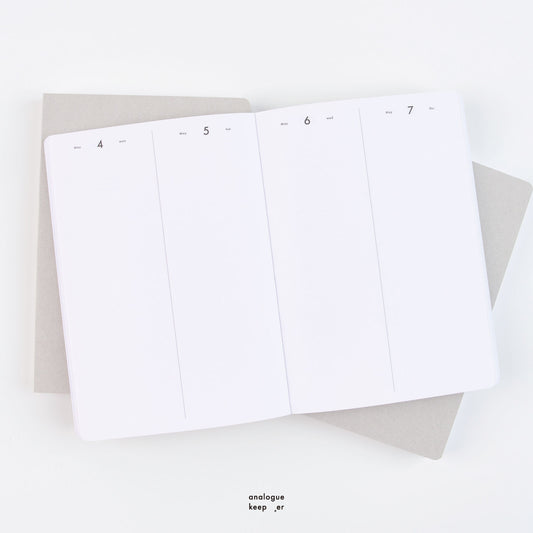 Analogue Keeper 2026 Daily Diary (with Clear PVC Cover)