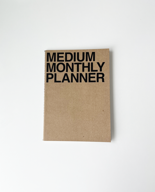 Medium Monthly Planner Notebook