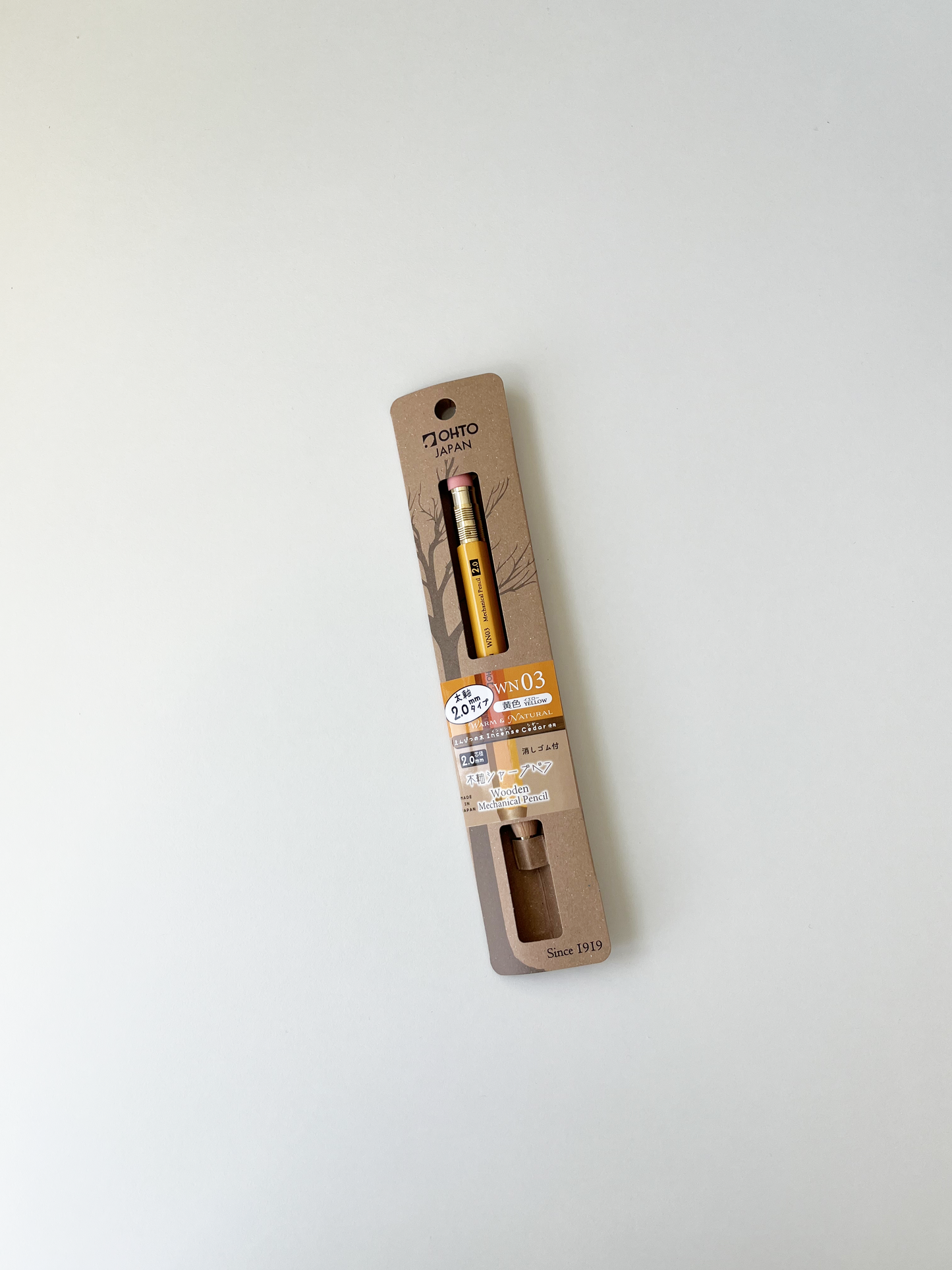 OHTO Wooden Mechanical Pencil 2.0mm (4 colors)