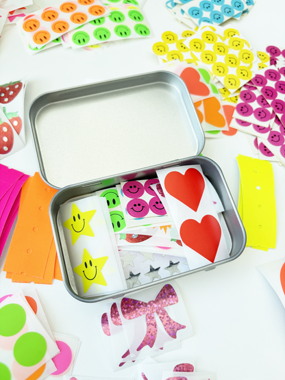 Random Sticker Tin (20+ Assorted Stickers)