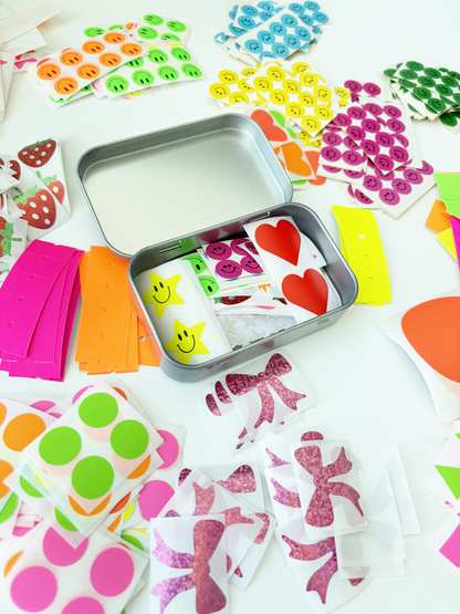 Random Sticker Tin (20+ Assorted Stickers)