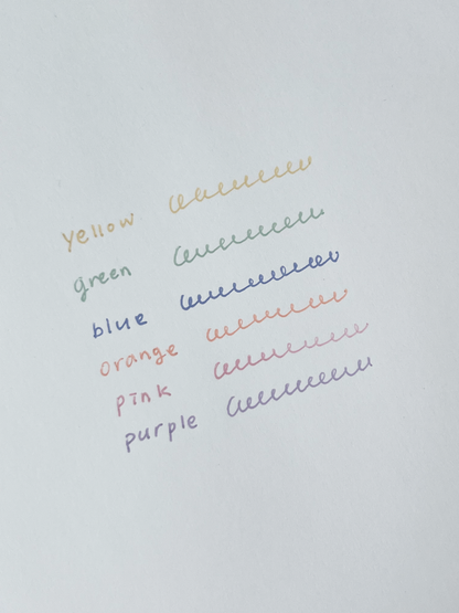 PILOT Juice Gel Pen – Muted Color Series (6 Colors)