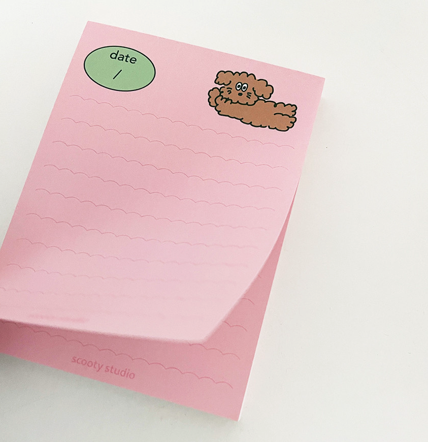 Charlie Memopad-Pink