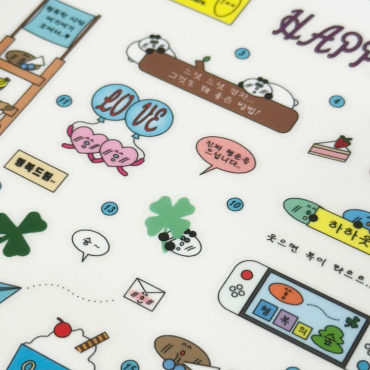 Happy club sticker hand in glove