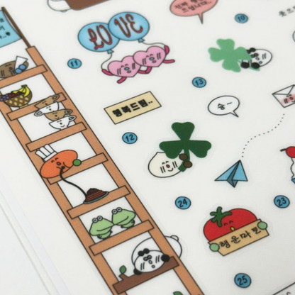 Happy club sticker hand in glove