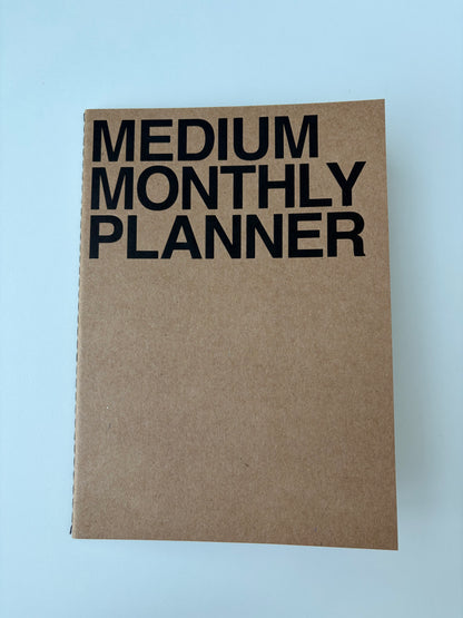 Medium Monthly Planner Notebook
