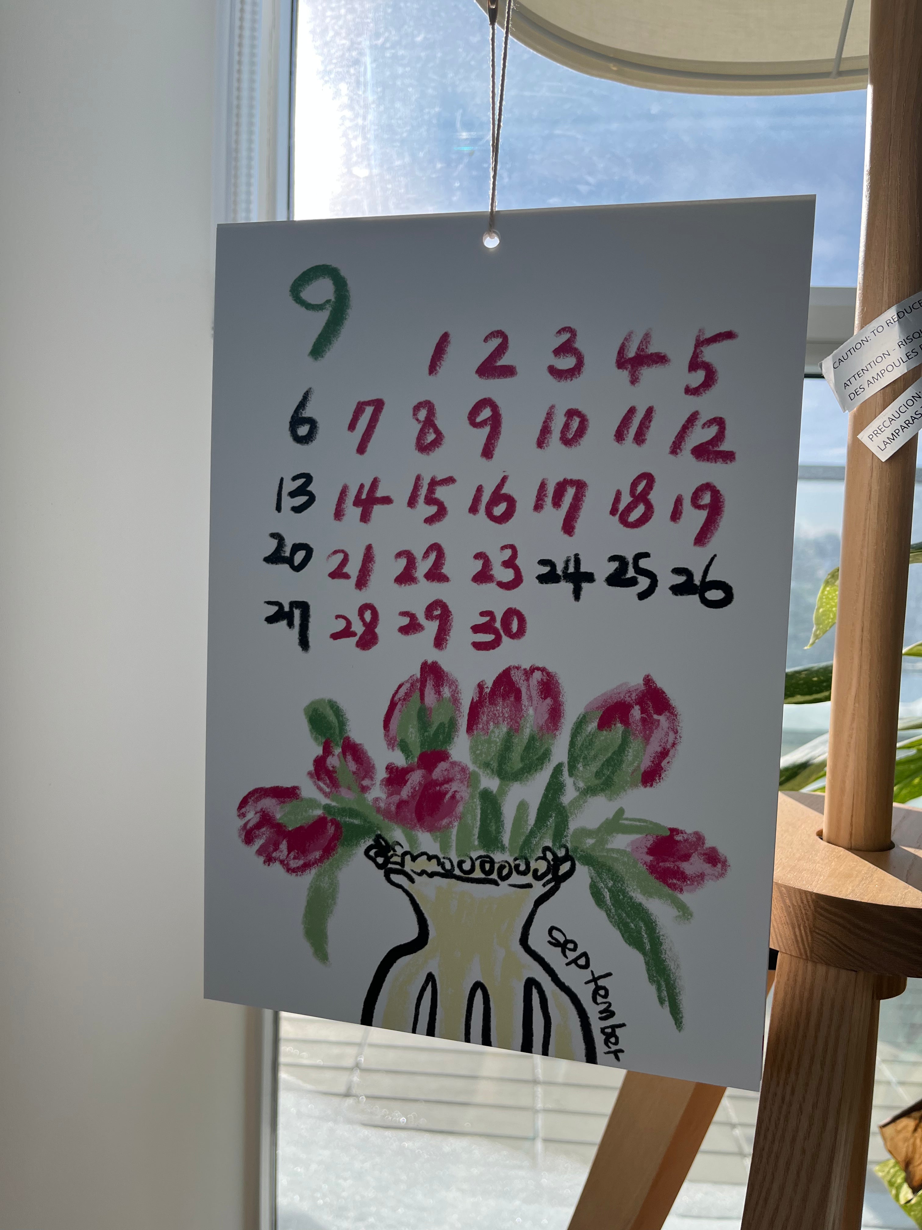 2026 Illustrated Wall Calendar (A4)