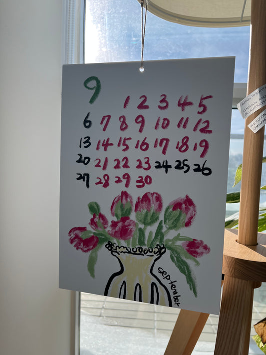 2026 Illustrated Wall Calendar (A4)