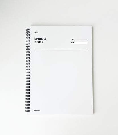 MOTEMOTE Ruled Notebook Portrait -ruled