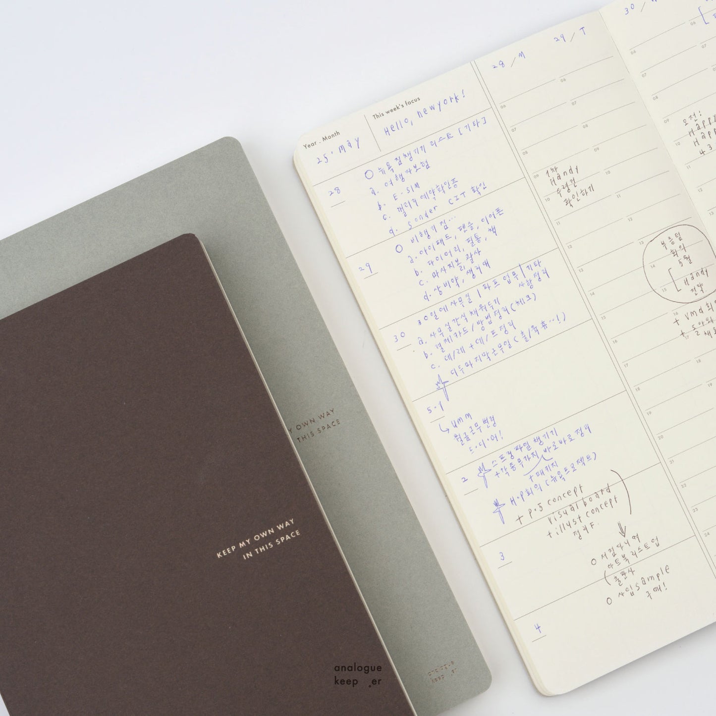 Analogue Keeper Space Diary - 1 year (2 colors)
