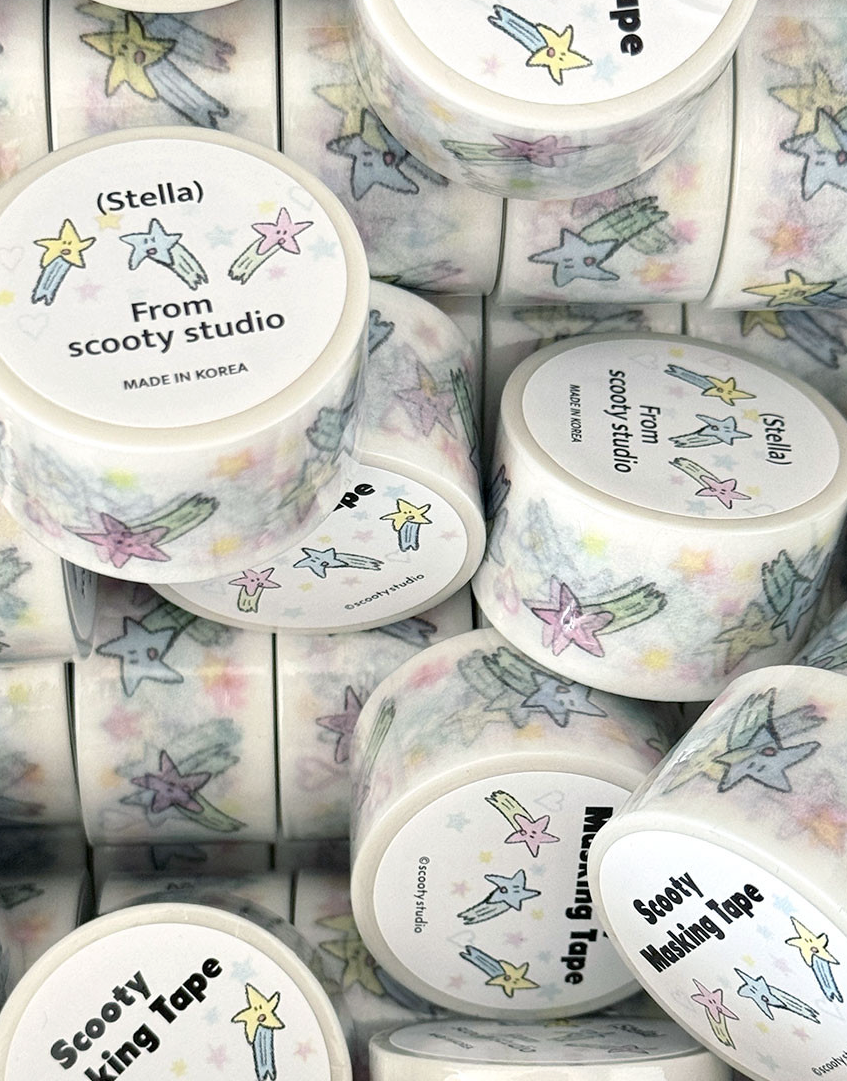 Scooty Big Stella Washi Tape