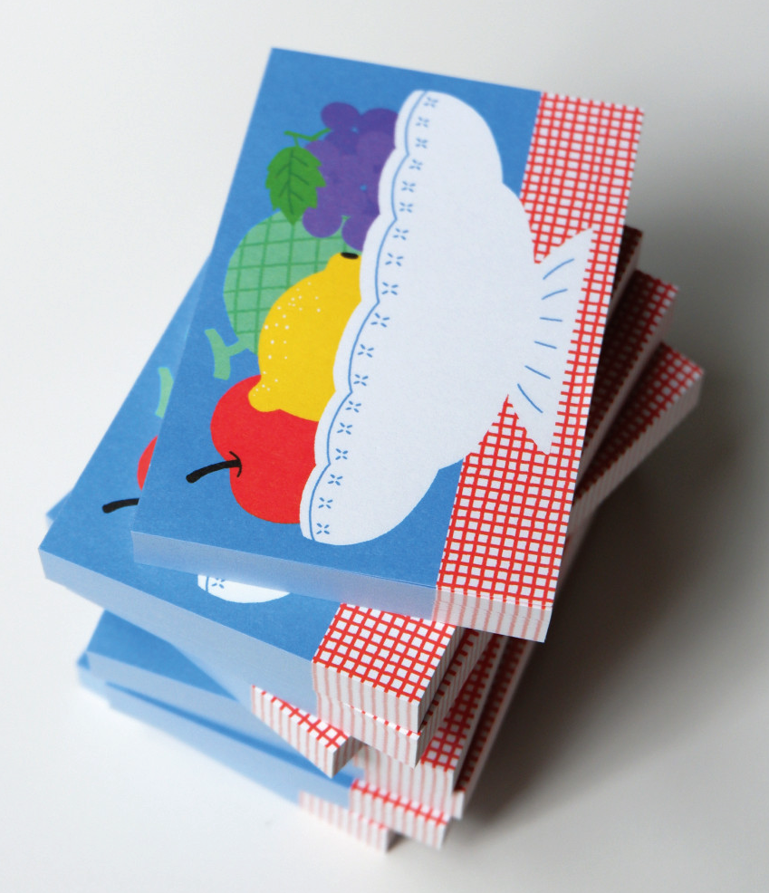 Fruit Tableware Memo Pad - Fruit Basket