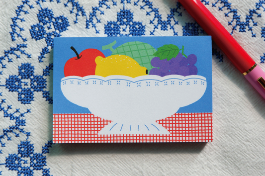 Fruit Tableware Memo Pad - Fruit Basket