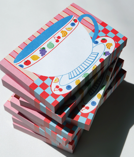 Fruit Tableware Memo Pad - Fruity Ring Teacup