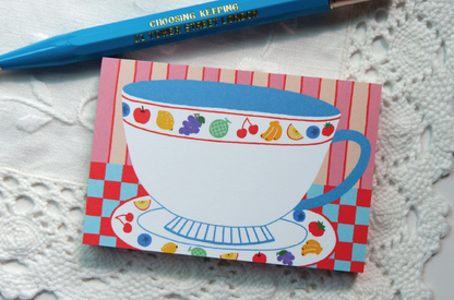 Fruit Tableware Memo Pad - Fruity Ring Teacup