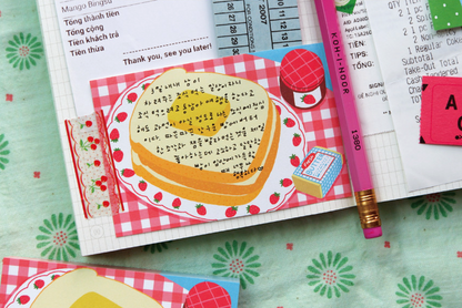 Fruit Tableware Memo Pad - Very Good Morning Plate