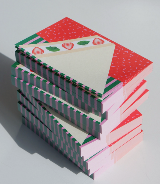 Fruit Dessert Memo Pad- Fruit Sandwich