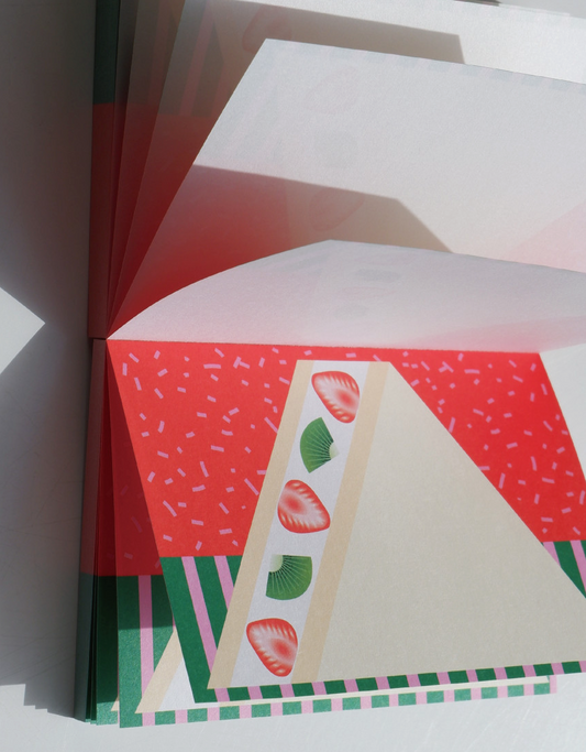 Fruit Dessert Memo Pad- Fruit Sandwich