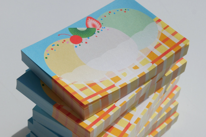 Fruit Dessert Memo Pad- Fruit Ice Cream