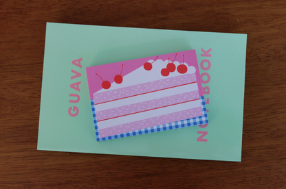 Fruit Dessert Memo Pad- Pink Cherry Cake