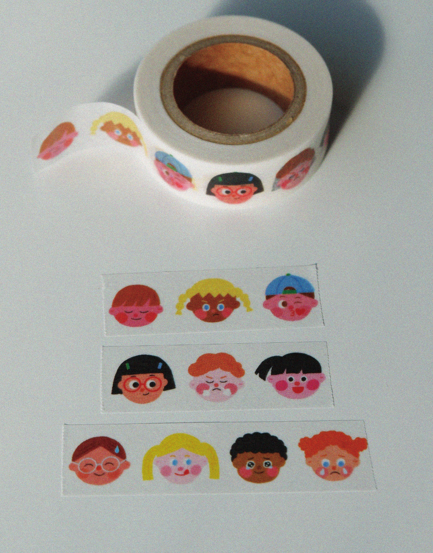 Cute faces Washi Tape
