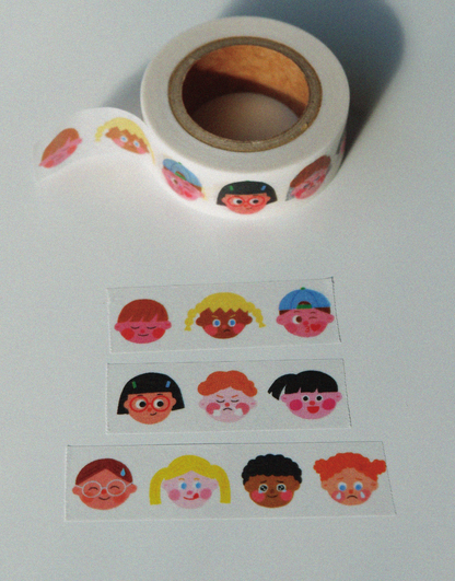 Cute faces Washi Tape