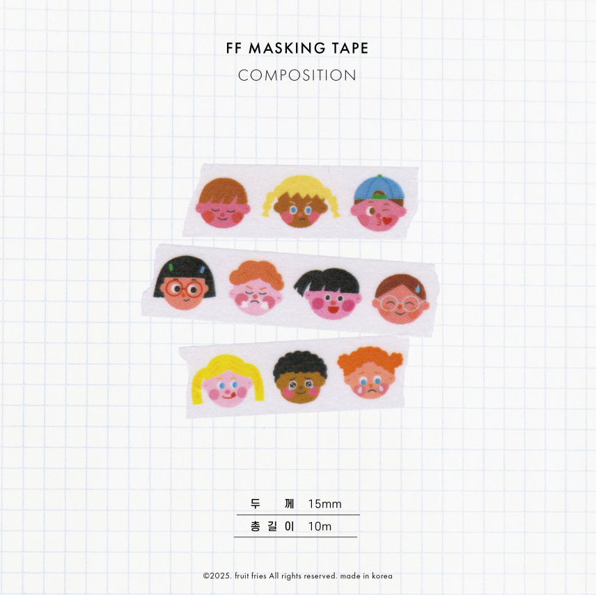 Cute faces Washi Tape