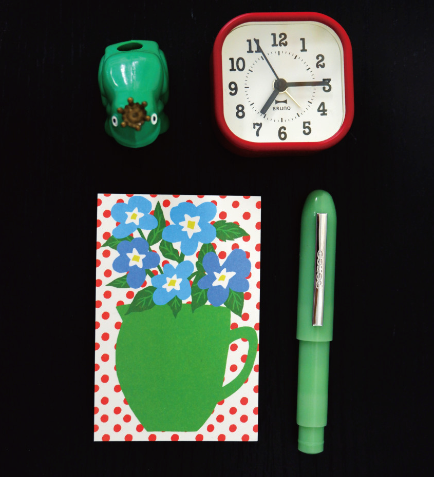 Vase of Bloom Memo Pad – Blue Flower