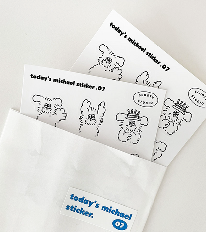 Scooty Studio Today's Michael Sticker 07