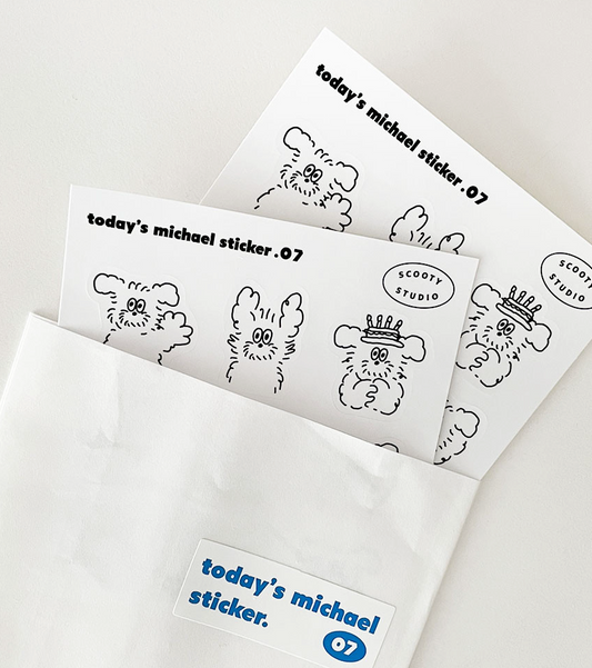 Scooty Studio Today's Michael Sticker 07