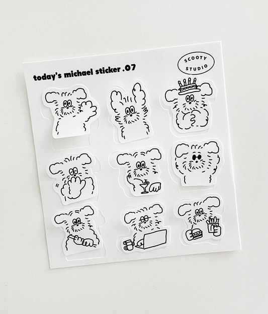 Scooty Studio Today's Michael Sticker 07