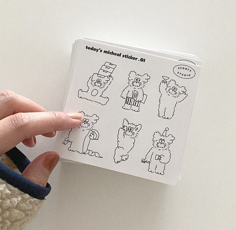 Scooty Studio Today's Michael Sticker 01