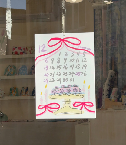 2026 Illustrated Wall Calendar (A4)