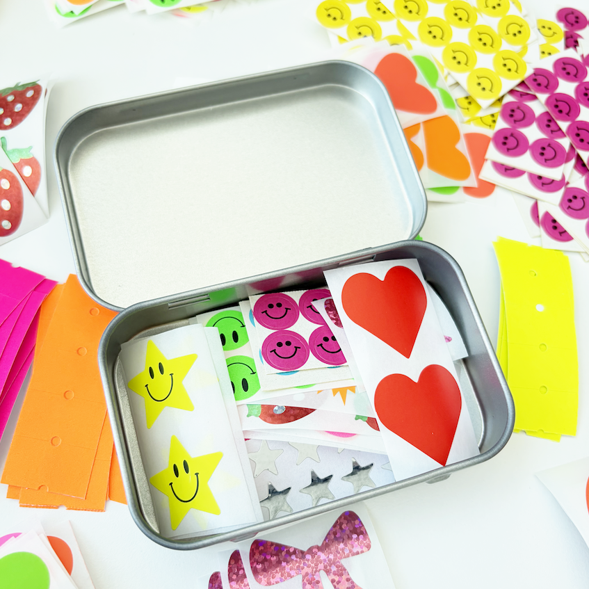 Random Sticker Tin (20+ Assorted Stickers)