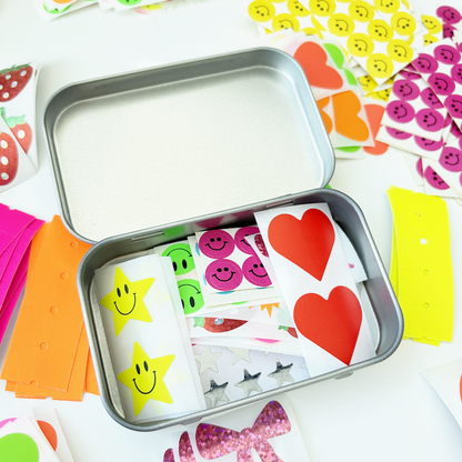Random Sticker Tin (20+ Assorted Stickers)
