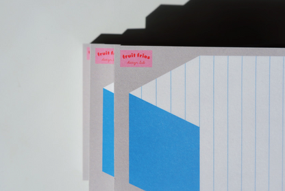 Fruit fries memo pad -  Blue roof