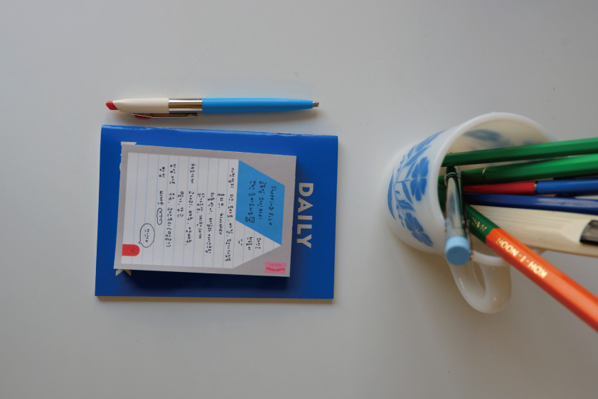 Fruit fries memo pad -  Blue roof