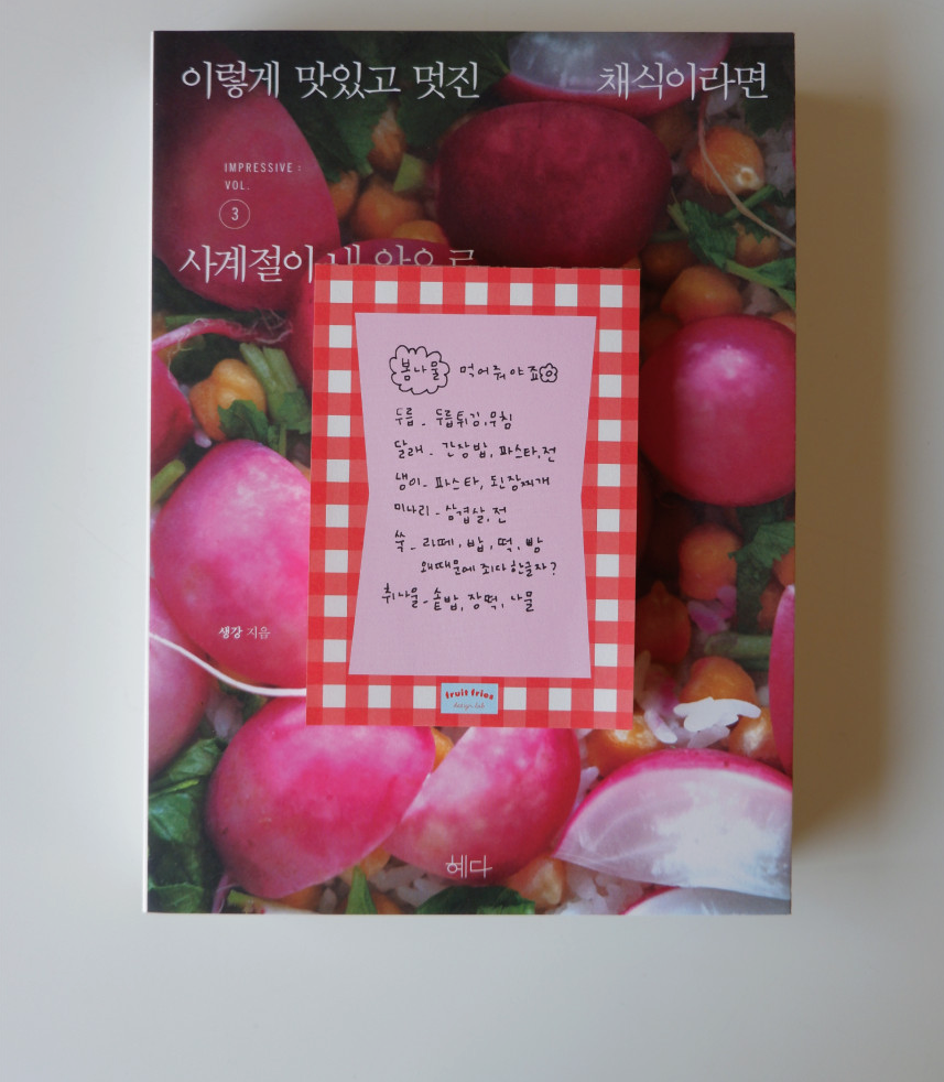 Fruit fries memo pad -  Vintage Red