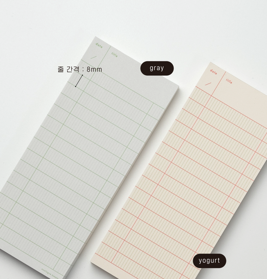 Analogue Keeper - Checklist Memopad(2 Types)