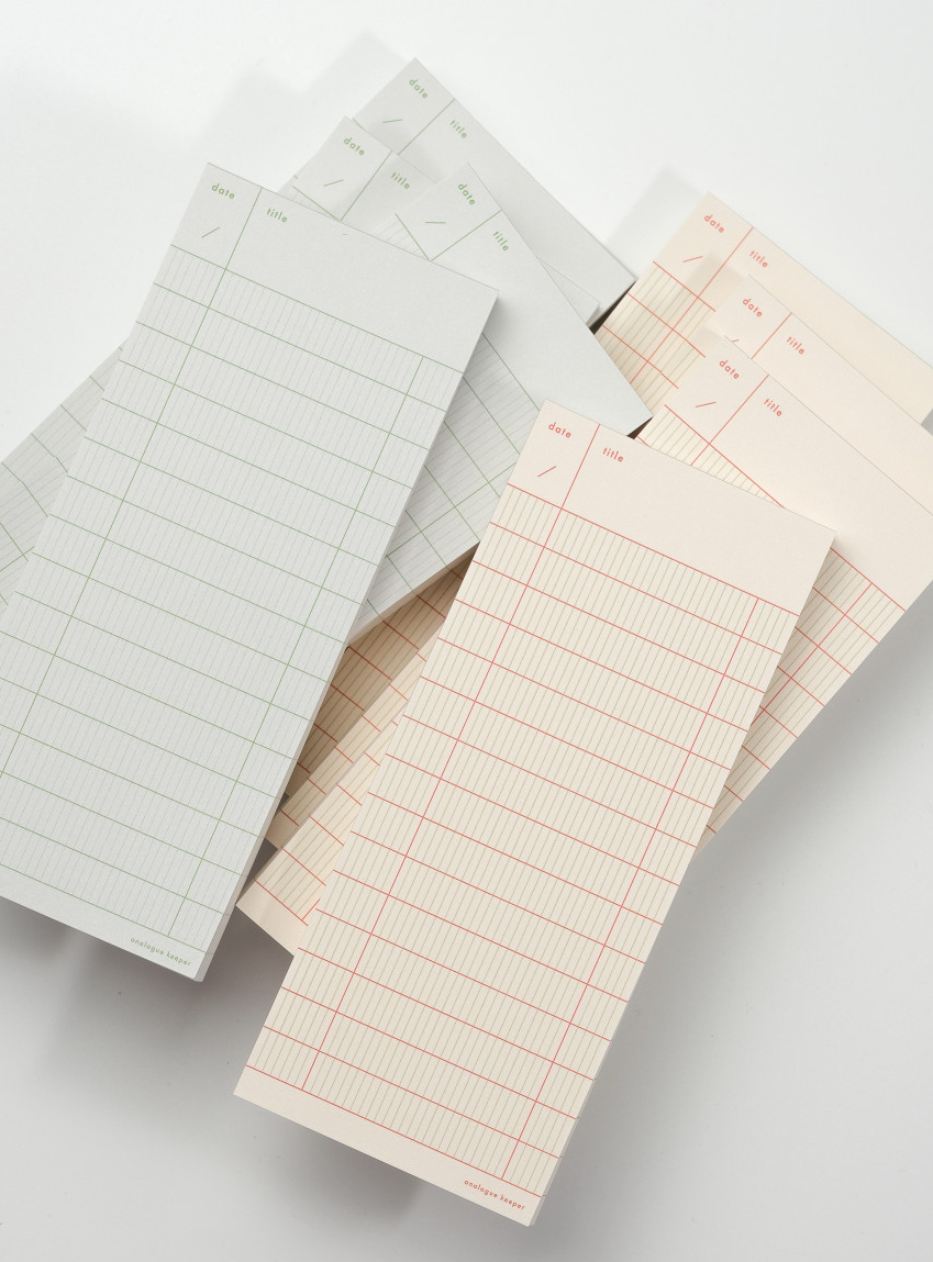 Analogue Keeper - Checklist Memopad(2 Types)