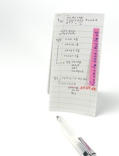 Analogue Keeper - Checklist Memopad(2 Types)