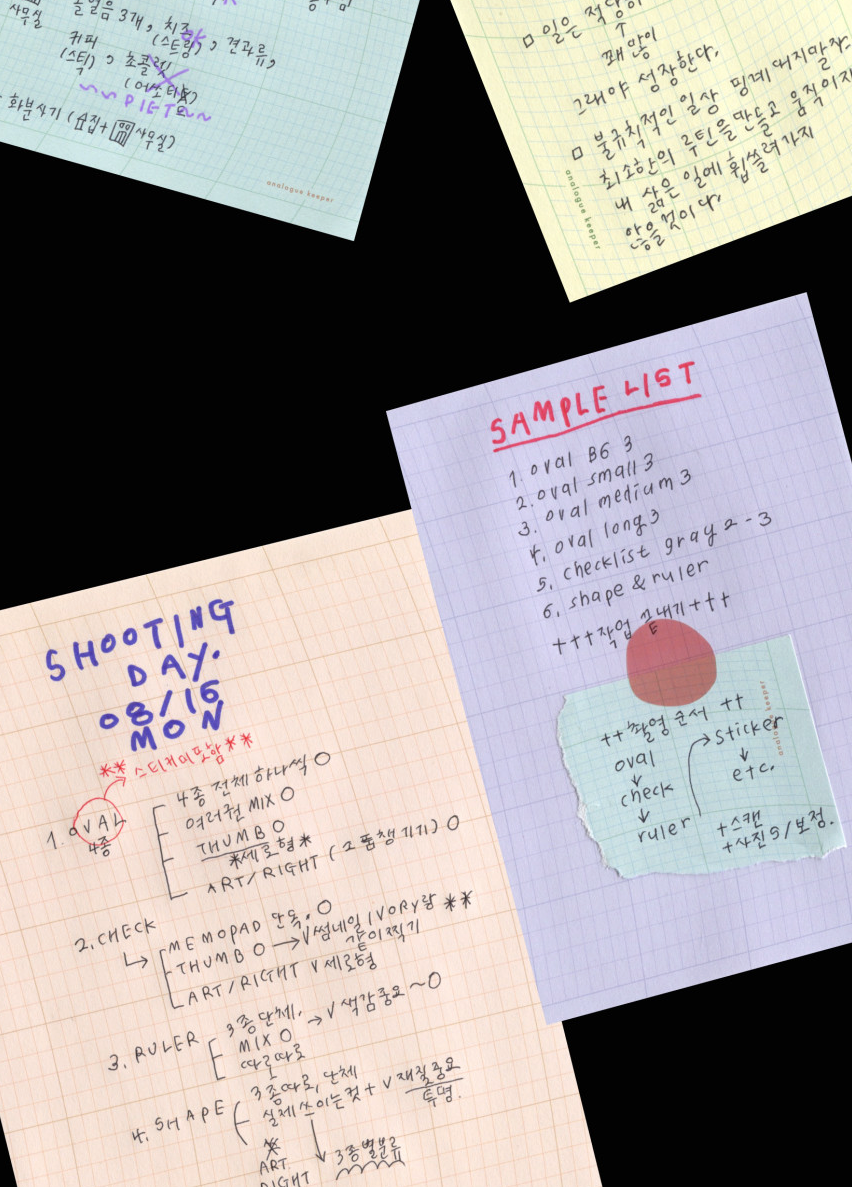 Analogue Keeper - Oval Grid Memopad(4 types)