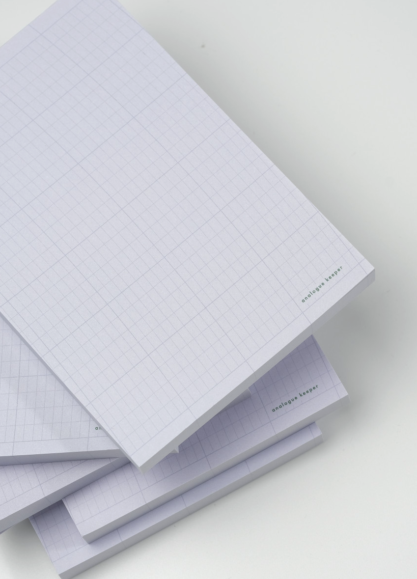 Analogue Keeper - Oval Grid Memopad(4 types)