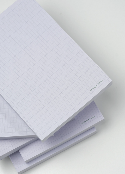 Analogue Keeper - Oval Grid Memopad(4 types)