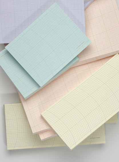 Analogue Keeper - Oval Grid Memopad(4 types)