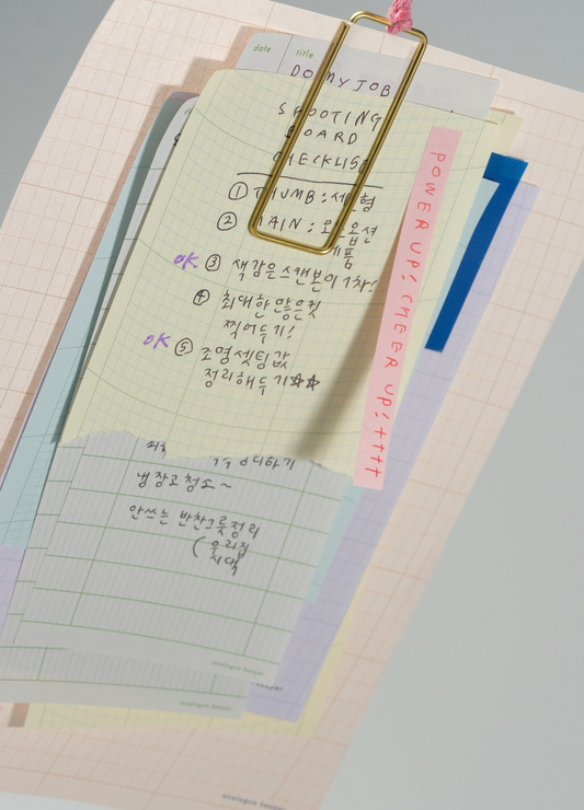 Analogue Keeper - Oval Grid Memopad(4 types)