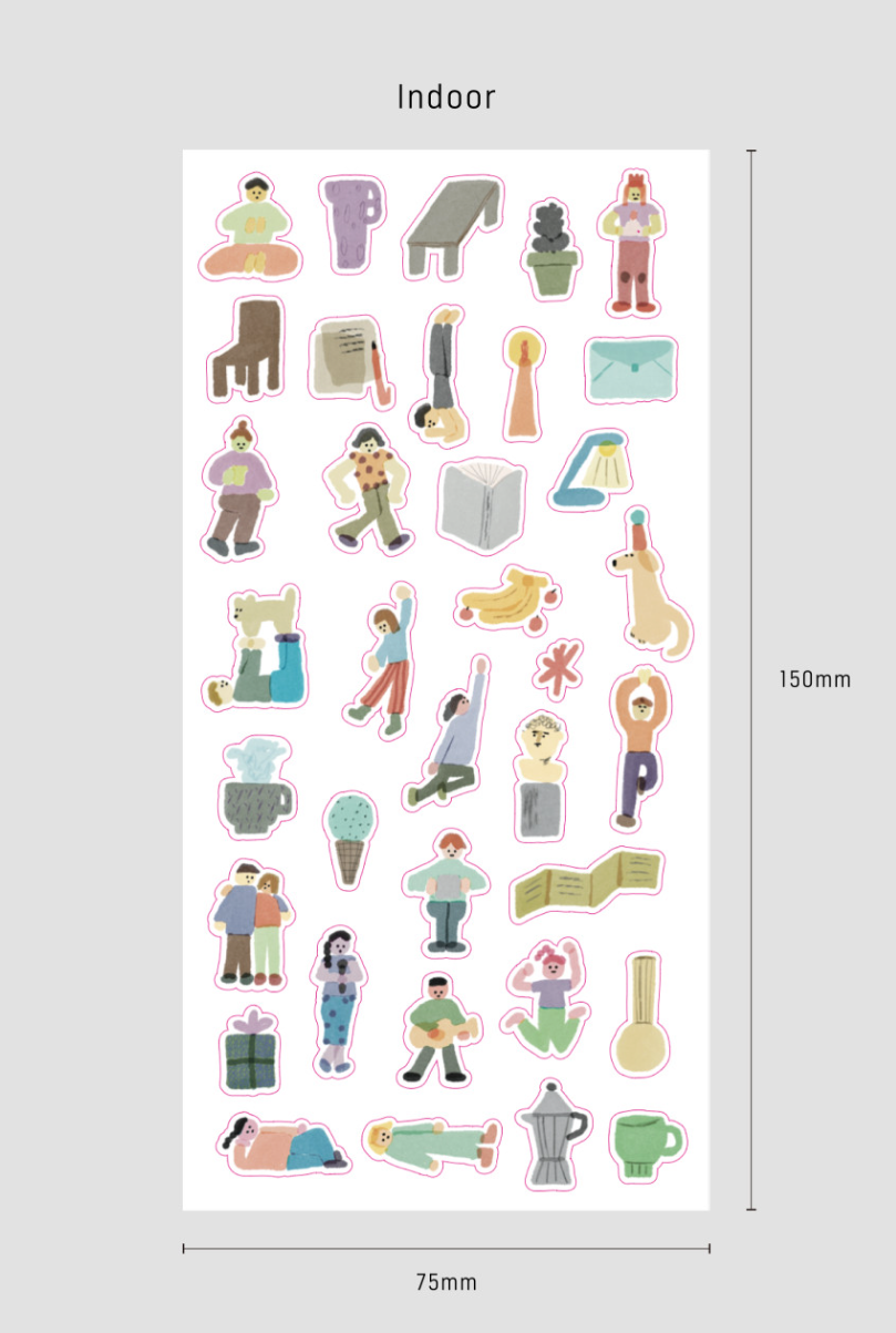 Analogue Keeper - Around Sticker Activity Set (2 Types)