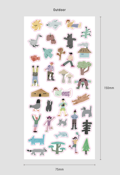 Analogue Keeper - Around Sticker Activity Set (2 Types)