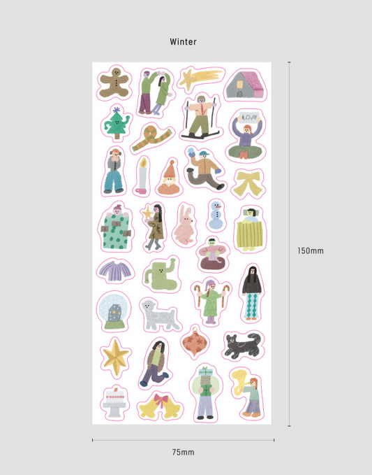 Analogue Keeper - Around Sticker Wonder Season Sticker Set (2 Types)